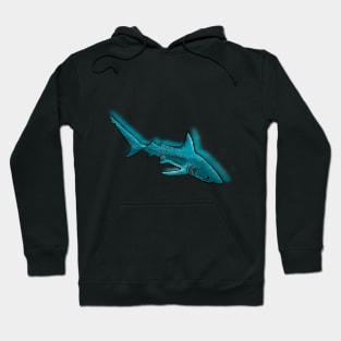 Vintage Shark Design Hoodie